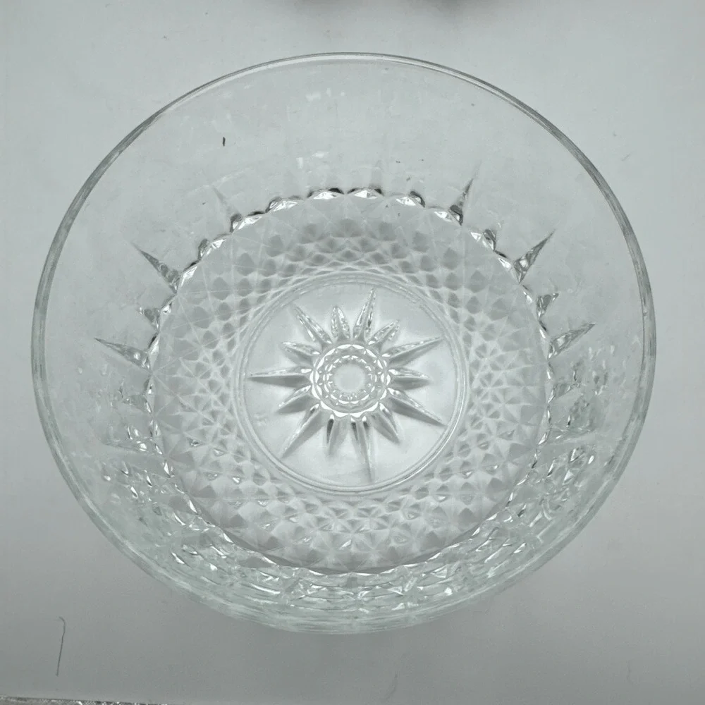ARCOROC FRANCE Starburst Diamond Pattern Glass 4